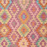 Kelim Rug - Splash - 299 x 198 cm - multicolored