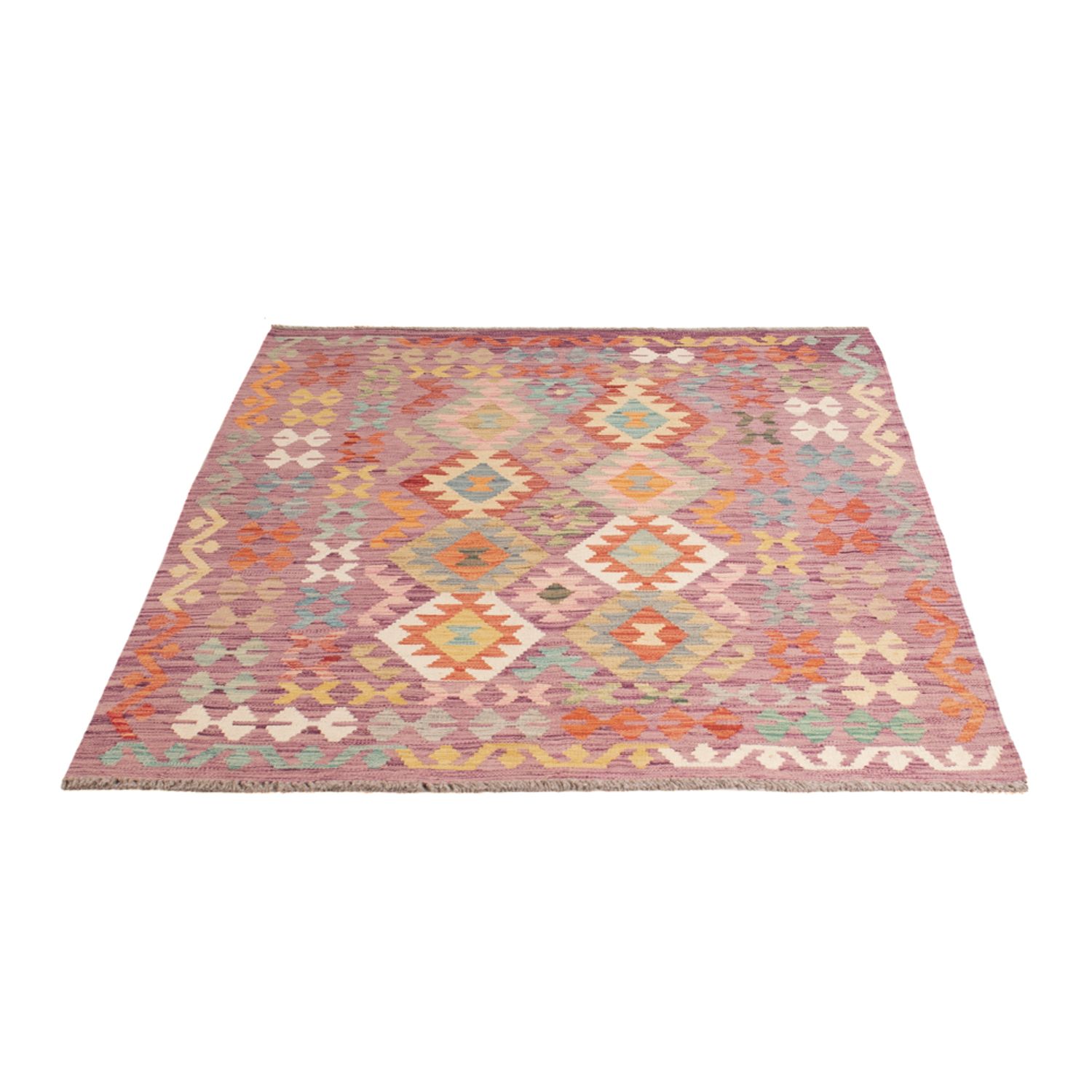 Kelim Rug - Splash - 173 x 124 cm - multicolored