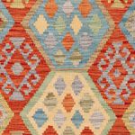 Kelim Rug - Splash - 186 x 122 cm - multicolored