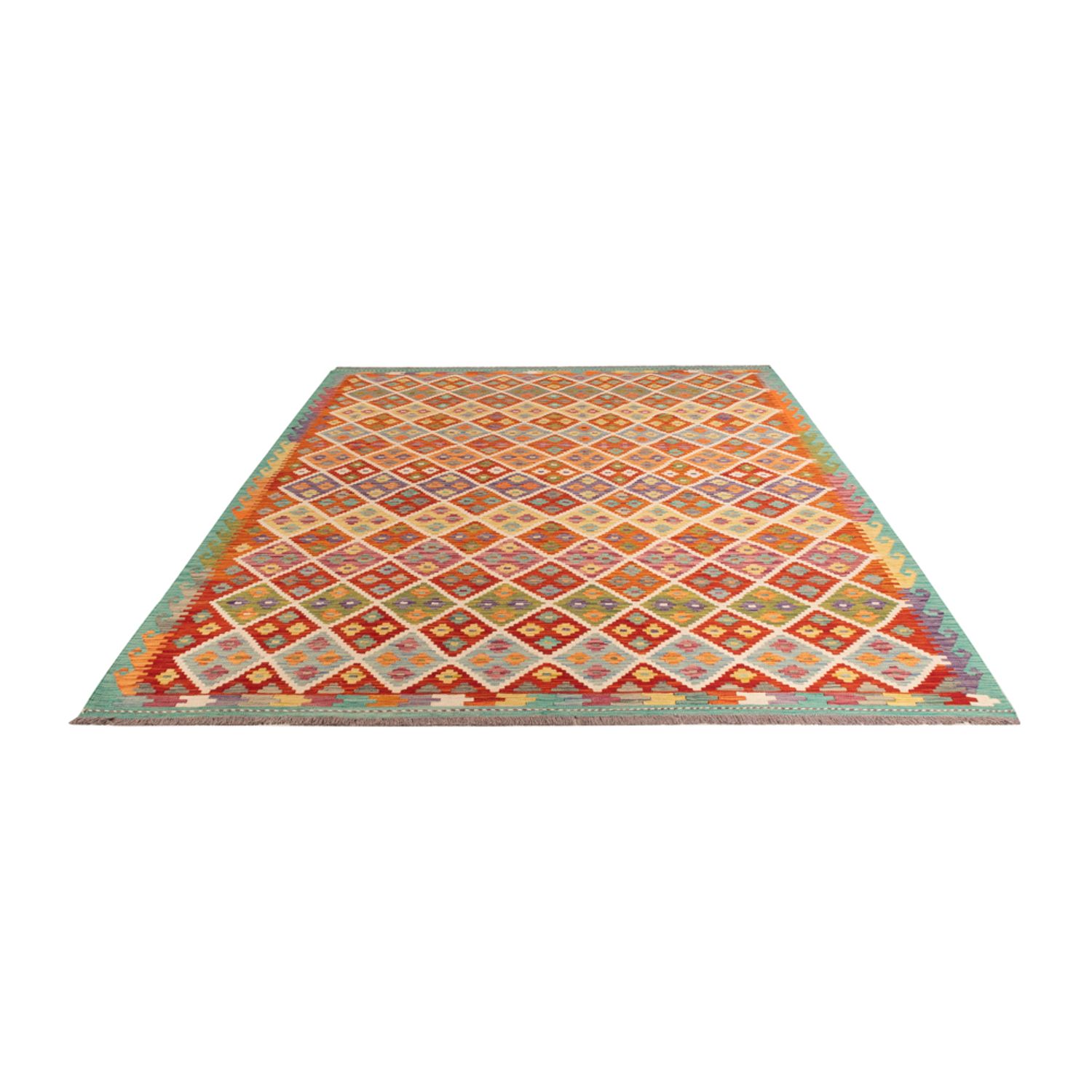 Kelim Rug - Splash - 293 x 213 cm - multicolored