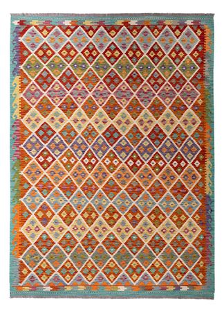 Kelim Rug - Splash - 293 x 213 cm - multicolored