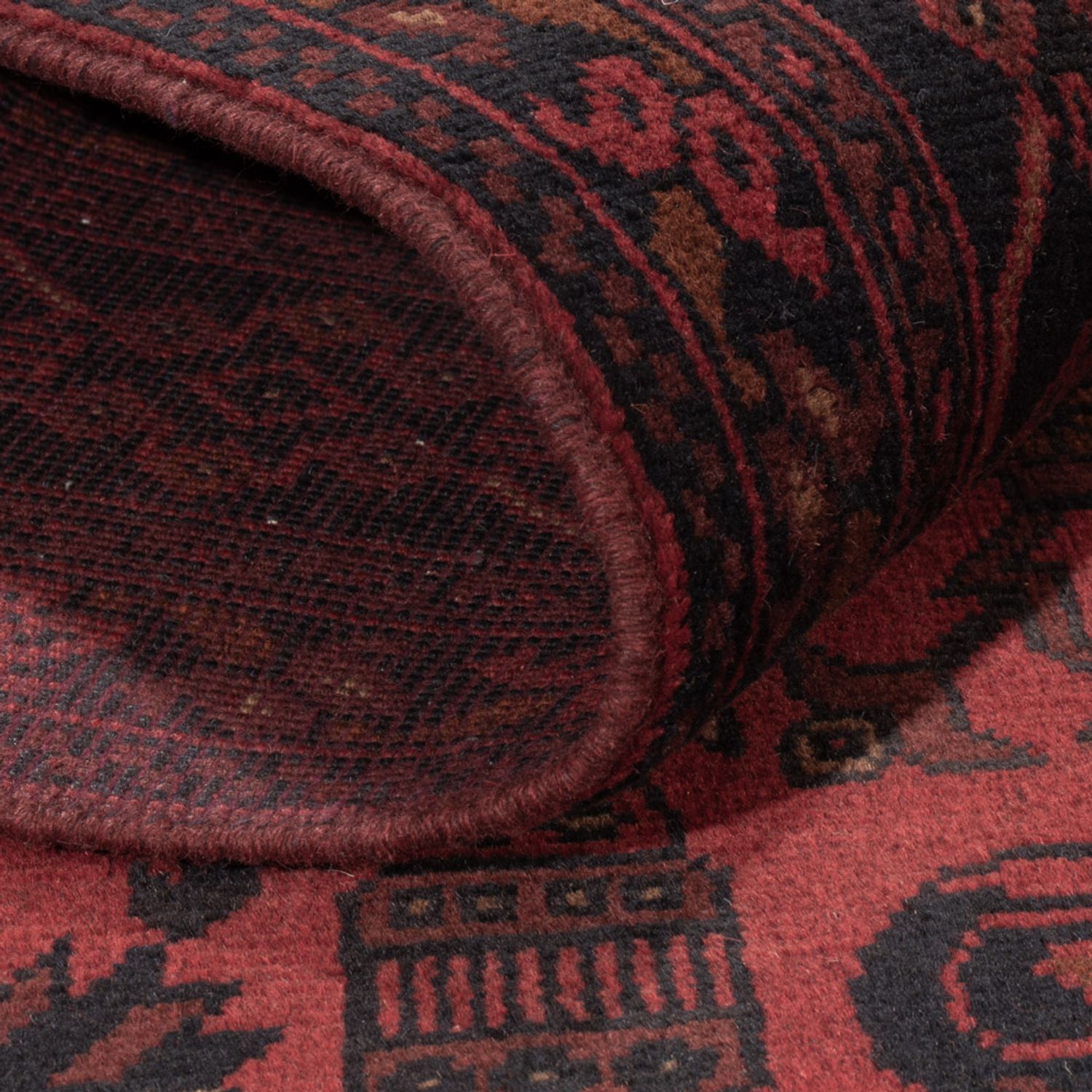 Afghan Rug - Kunduz - 197 x 128 cm - red