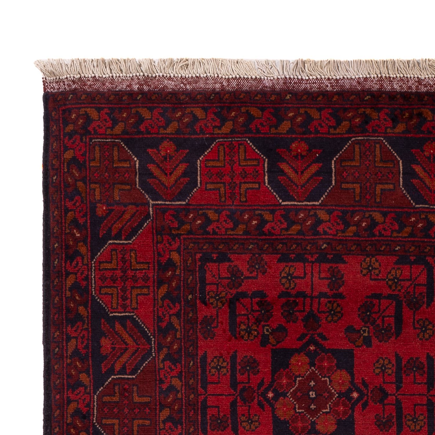 Afghan Rug - Kunduz - 191 x 127 cm - dark red
