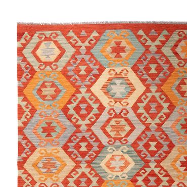 Kelim Rug - Splash - 303 x 206 cm - multicolored