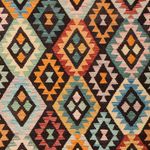 Kelim Rug - Splash - 291 x 206 cm - multicolored