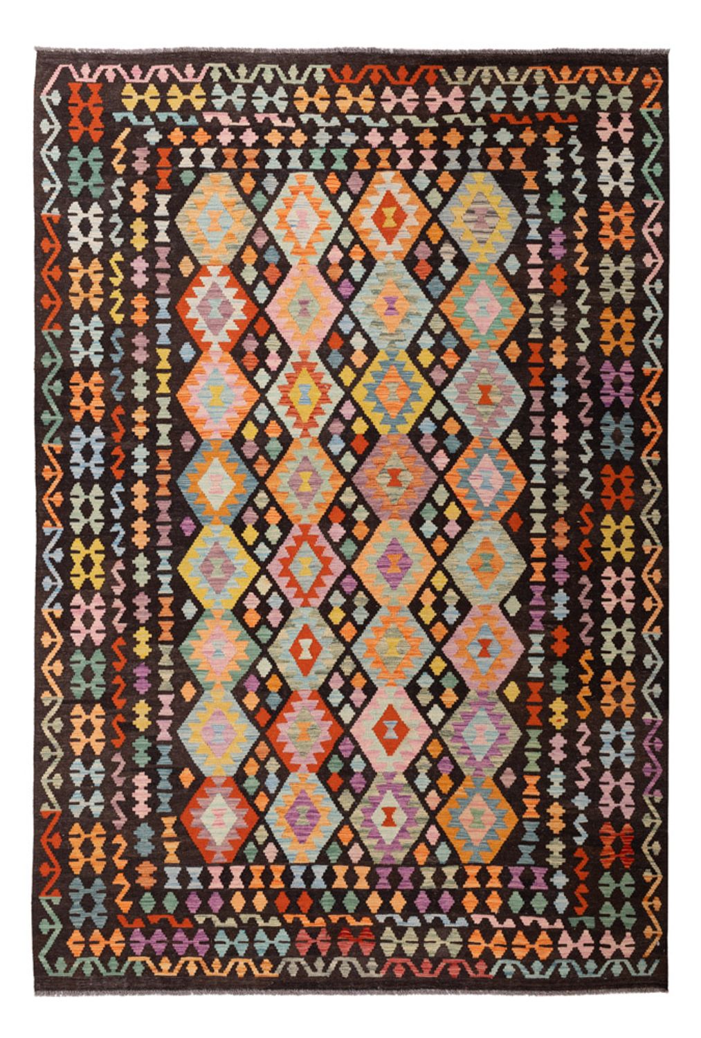 Kelim Rug - Splash - 300 x 205 cm - multicolored