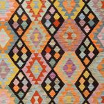 Kelim Rug - Splash - 300 x 205 cm - multicolored