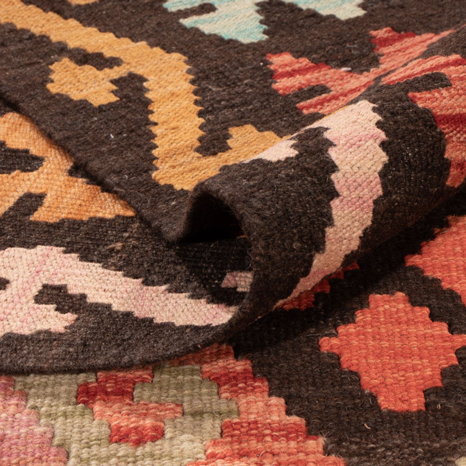 Kelim Rug - Splash - 306 x 209 cm - multicolored