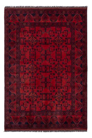 Afghan Rug - Kunduz - 194 x 133 cm - dark red