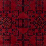 Afghan Rug - Kunduz - 194 x 133 cm - dark red
