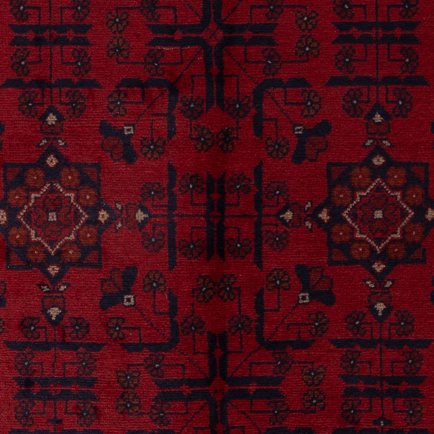 Afghan Rug - Kunduz - 192 x 127 cm - dark red