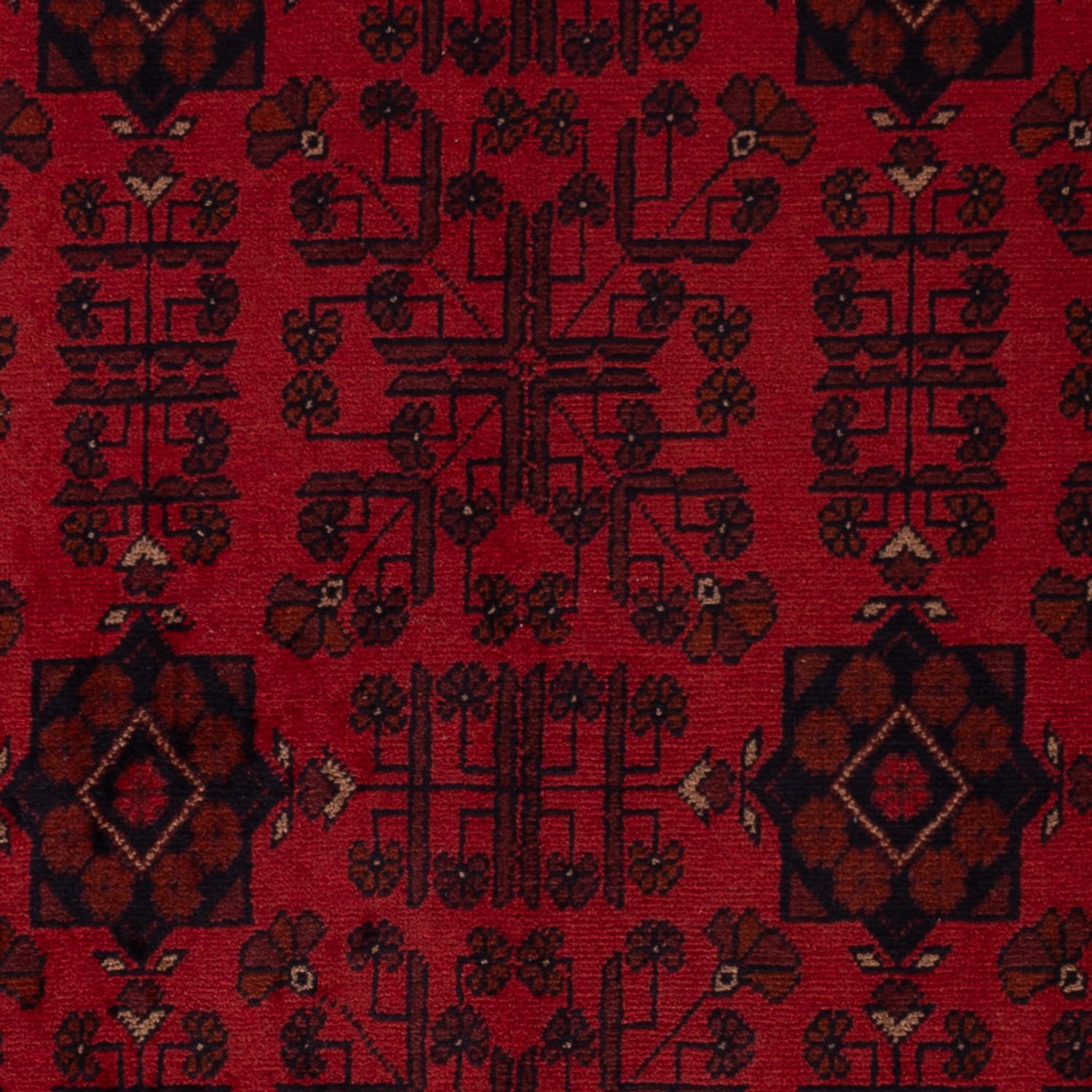 Afghan Rug - Kunduz - 195 x 125 cm - dark red
