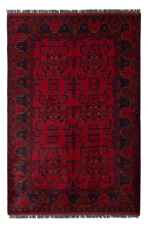 Afghan Rug - Kunduz - 189 x 129 cm - dark red