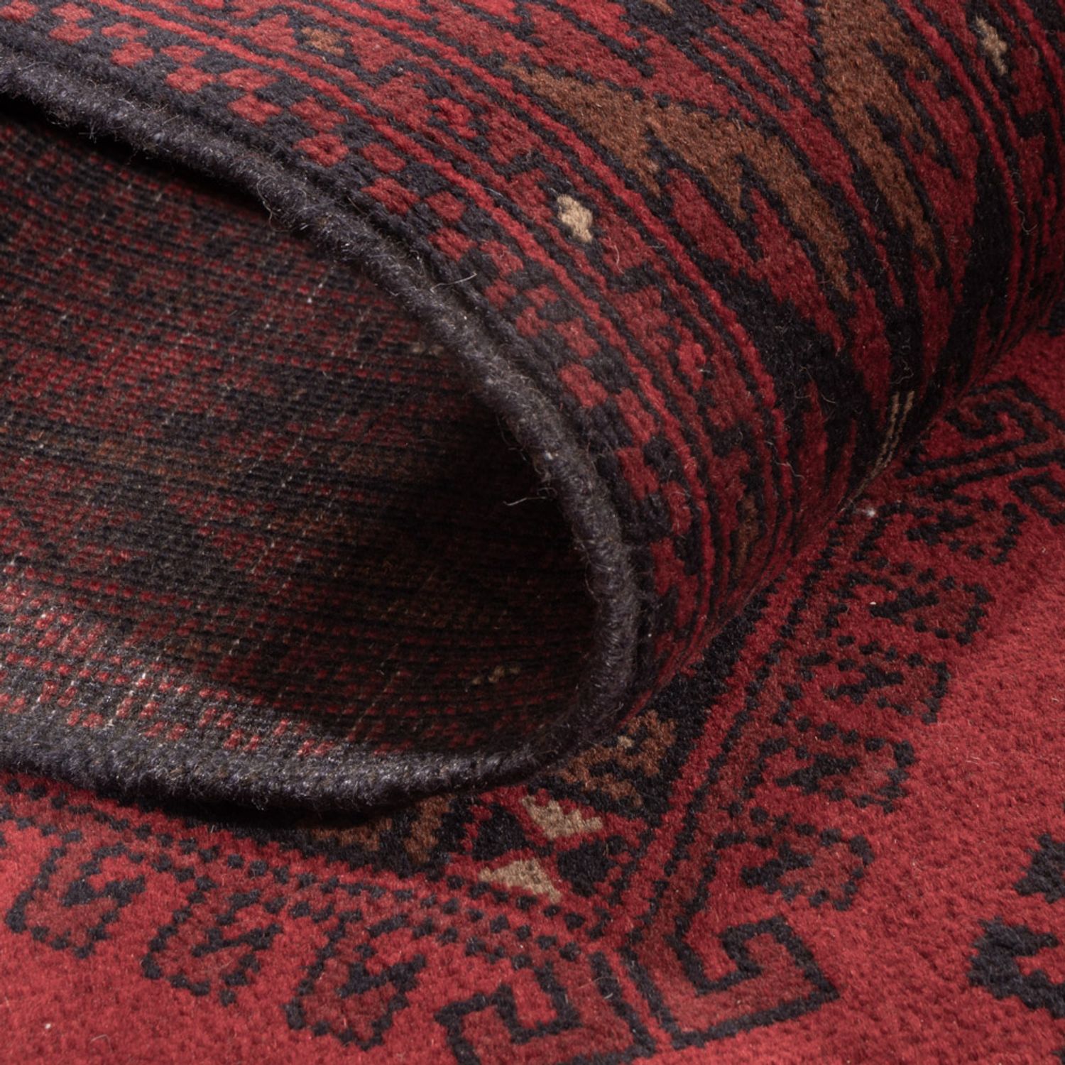 Afghan Rug - Kunduz - 196 x 129 cm - dark red