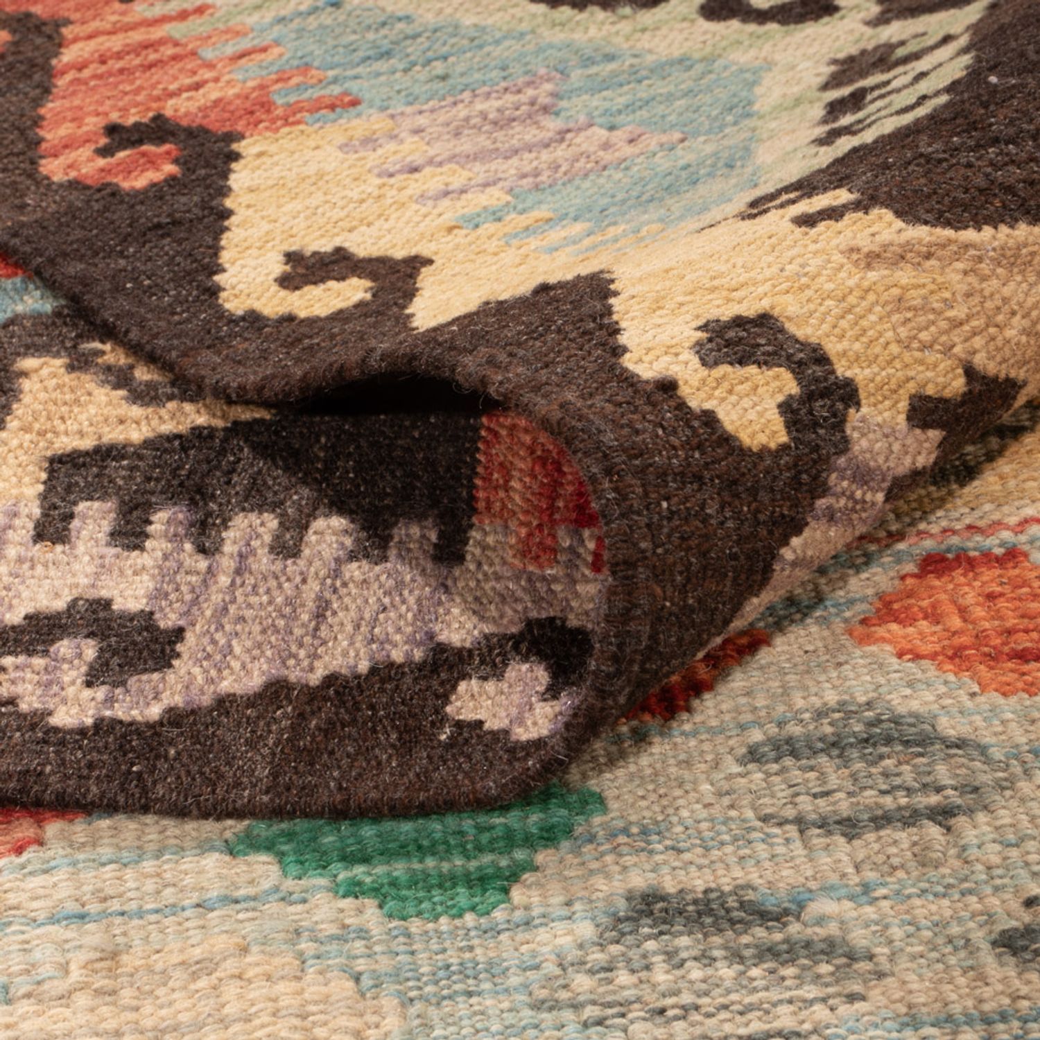 Kelim Rug - Splash - 297 x 204 cm - multicolored