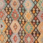 Kelim Rug - Splash - 290 x 195 cm - multicolored