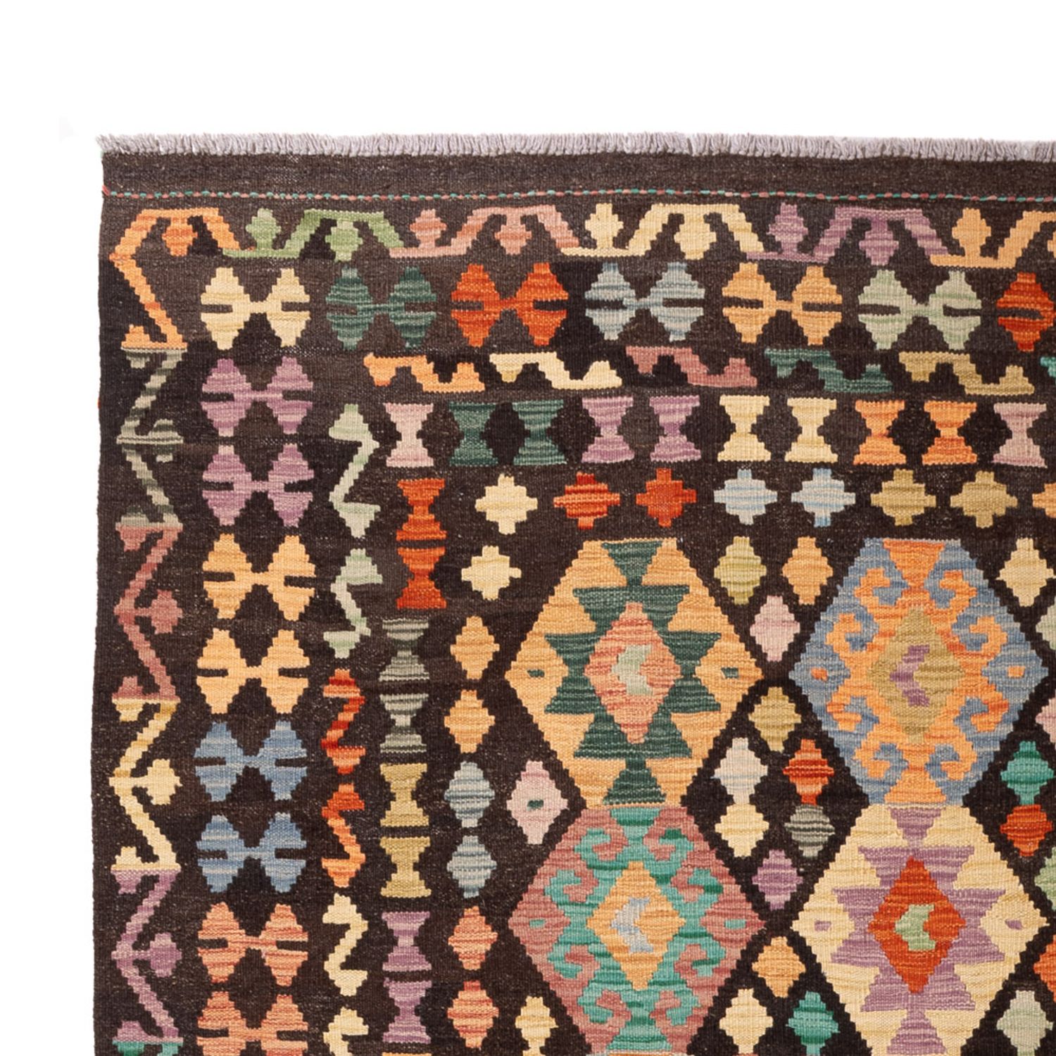 Kelim Rug - Splash - 298 x 201 cm - multicolored