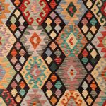 Kelim Rug - Splash - 298 x 201 cm - multicolored