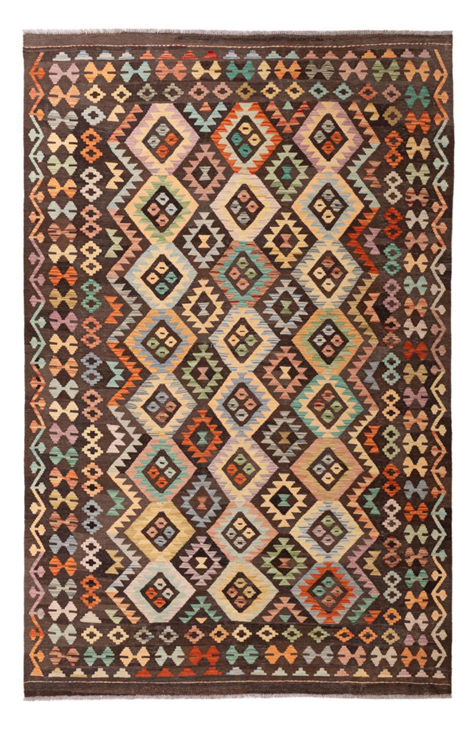 Kelim Rug - Splash - 301 x 194 cm - multicolored