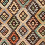 Kelim Rug - Splash - 301 x 194 cm - multicolored