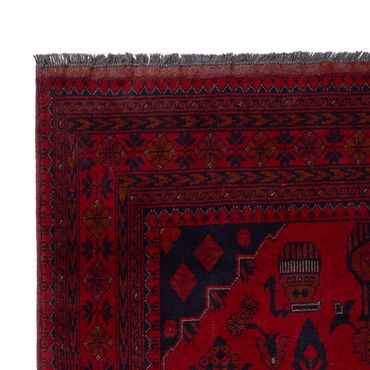 Afghan Rug - Kunduz - 190 x 121 cm - dark red