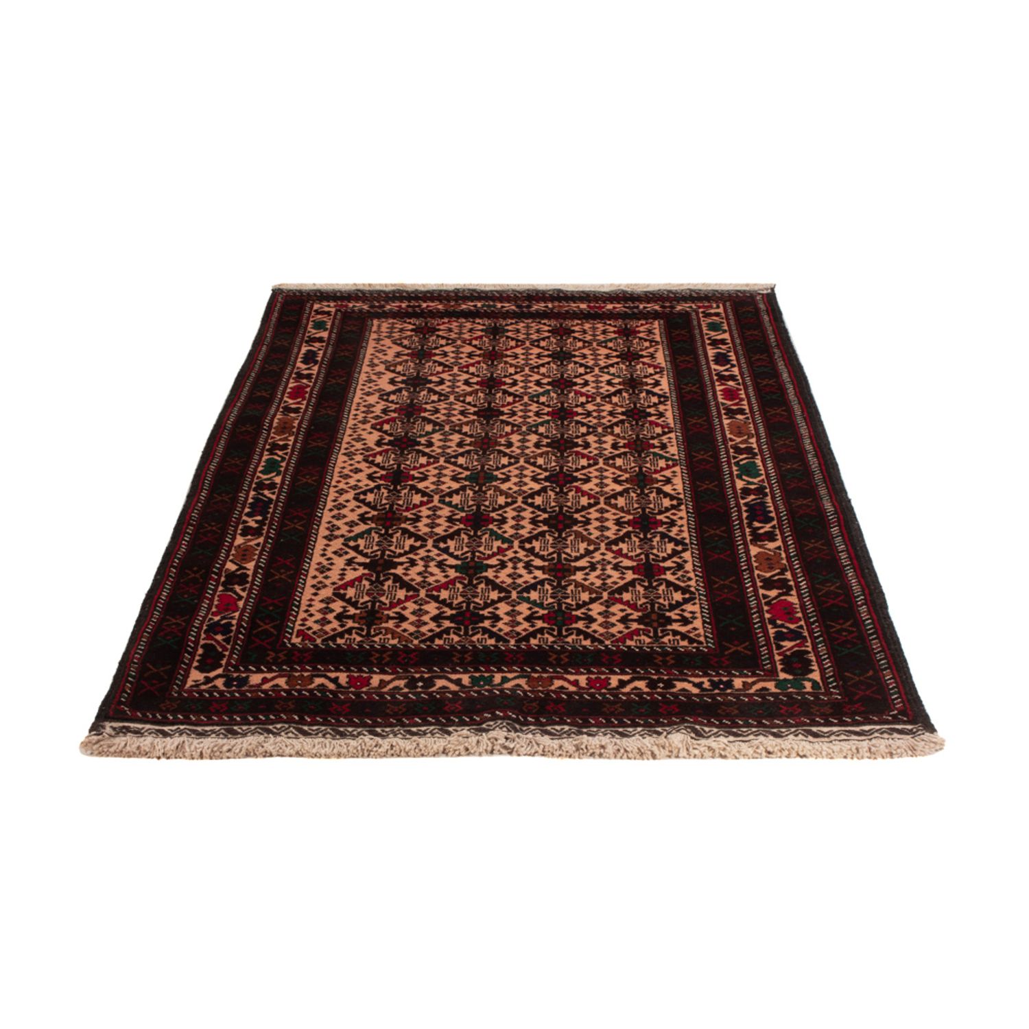 Runner Belutsch Rug - 193 x 112 cm - light red