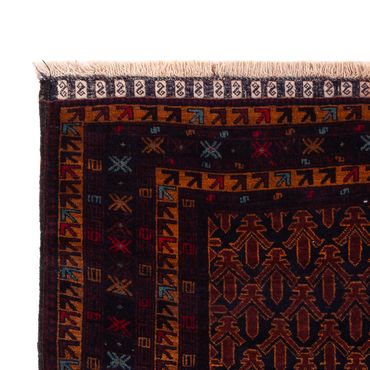 Runner Belutsch Rug - 200 x 114 cm - dark red
