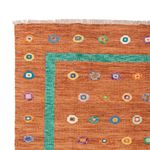 Kelim Rug - Splash - 290 x 207 cm - orange