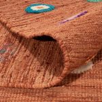 Kelim Rug - Splash - 290 x 207 cm - orange