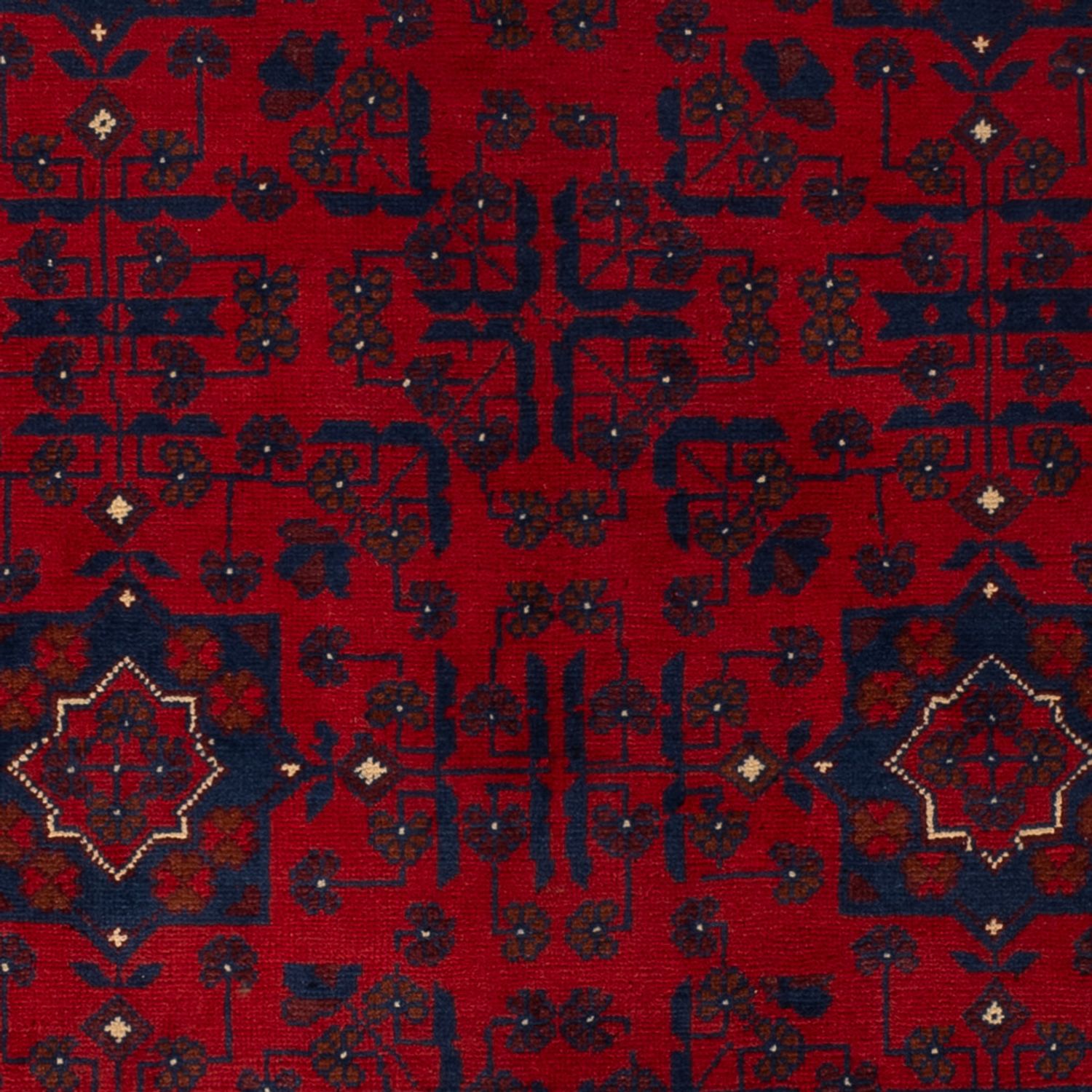 Afghan Rug - Kunduz - 194 x 126 cm - dark red