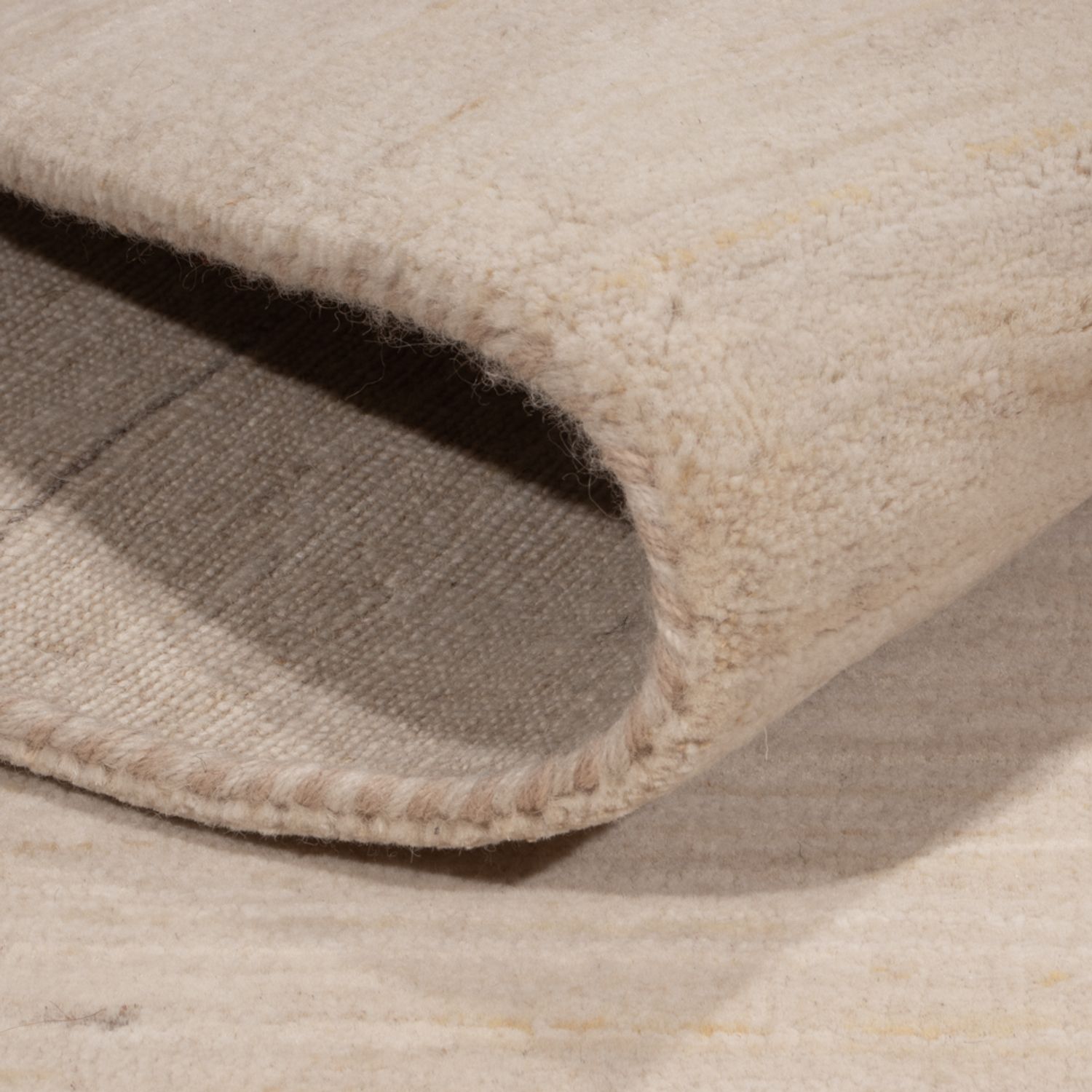 Gabbeh Rug - Loribaft Indus - 245 x 177 cm - light beige