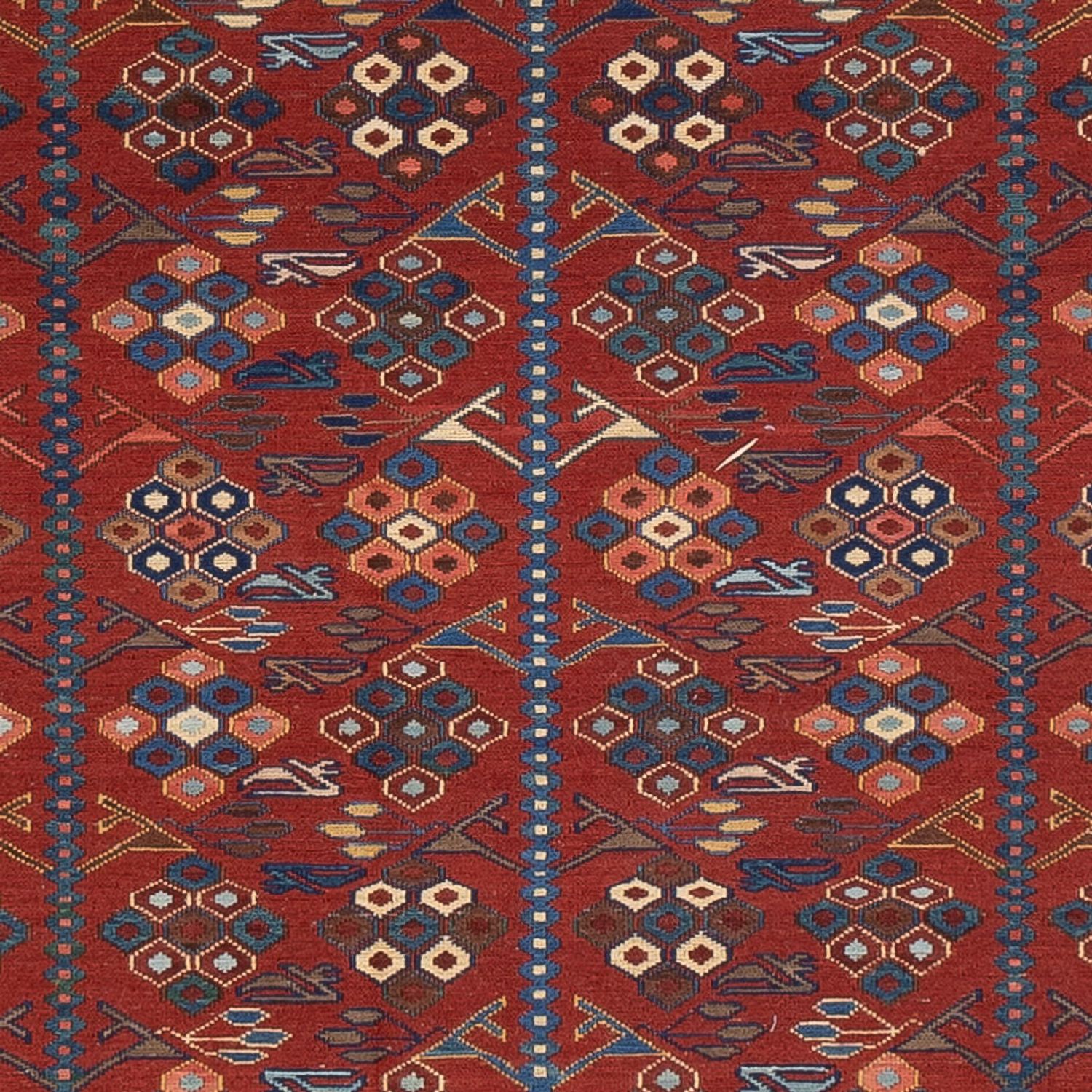 Kelim Rug - Oriental - Soumak - 228 x 175 cm - rust