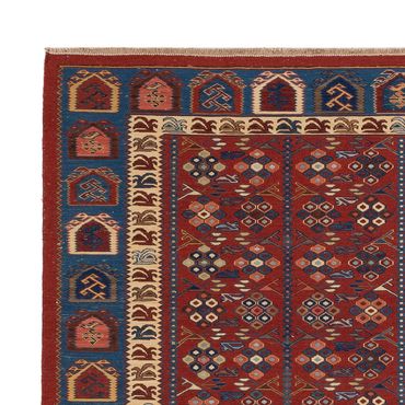 Kelim Rug - Oriental - Soumak - 228 x 175 cm - rust