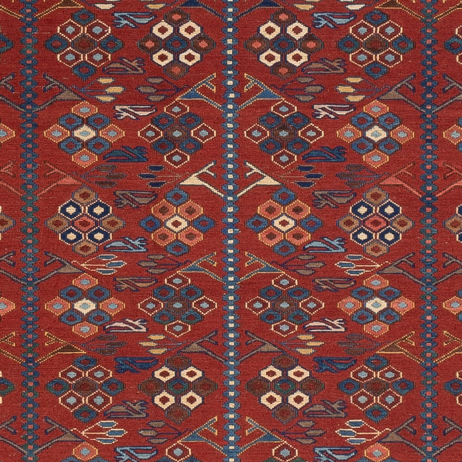 Kelim Rug - Oriental - Soumak - 229 x 175 cm - rust