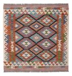 Kelim Rug - Splash square  - 102 x 101 cm - multicolored