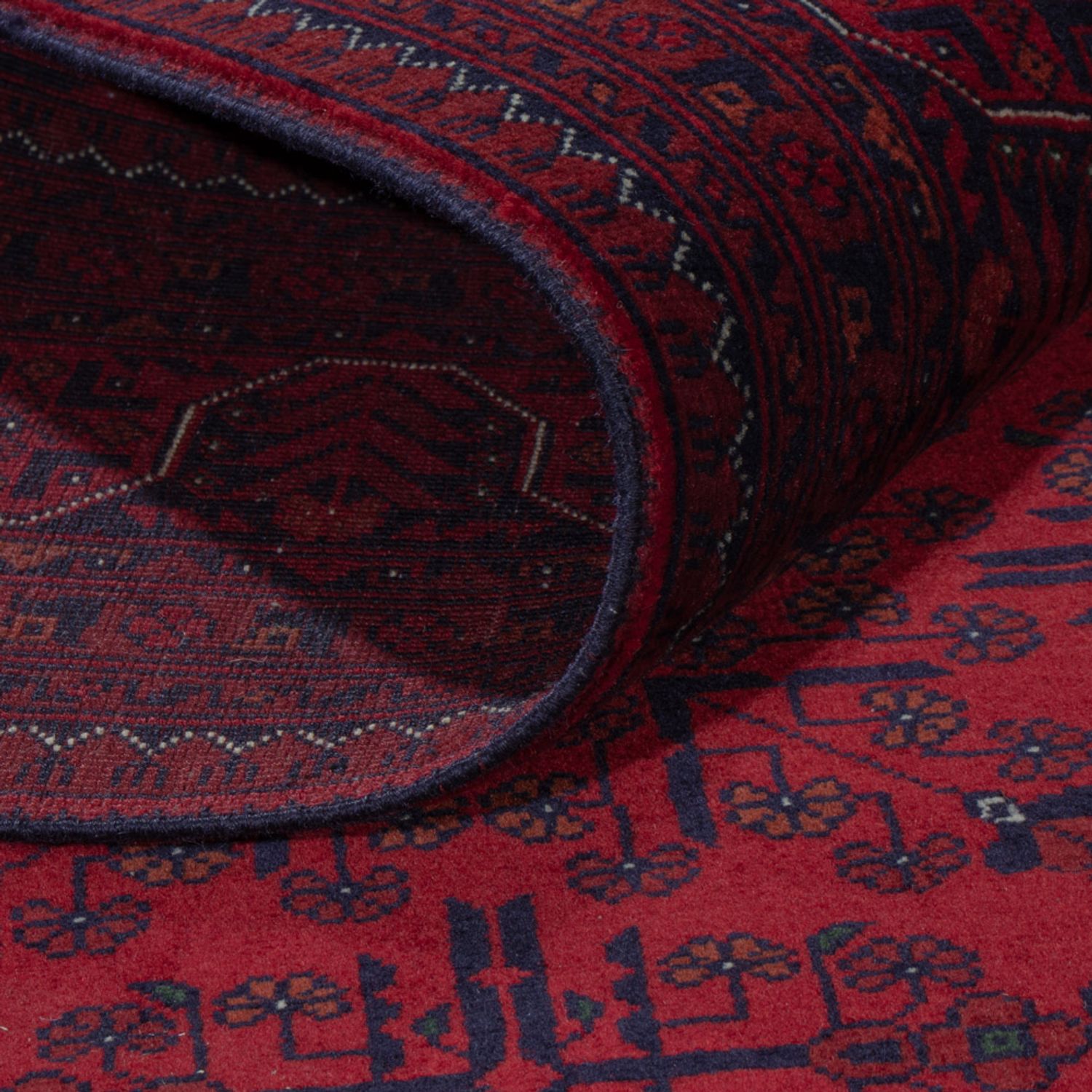 Afghan Rug - Royal - 236 x 174 cm - red