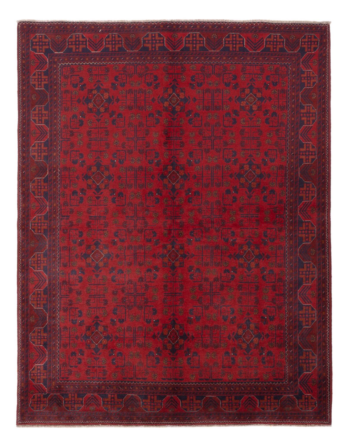 Afghan Rug - Kunduz - 227 x 174 cm - red