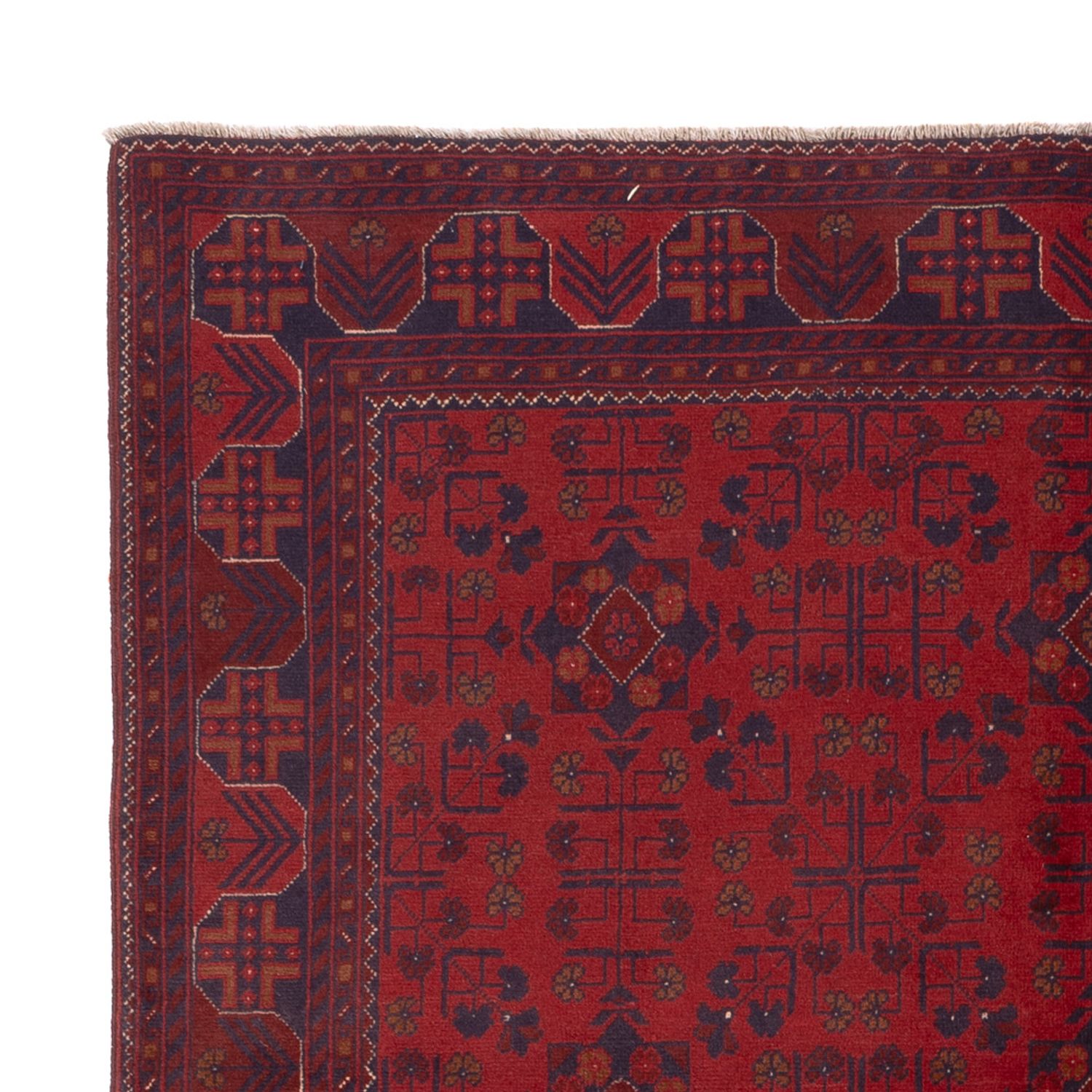 Afghan Rug - Kunduz - 227 x 174 cm - red