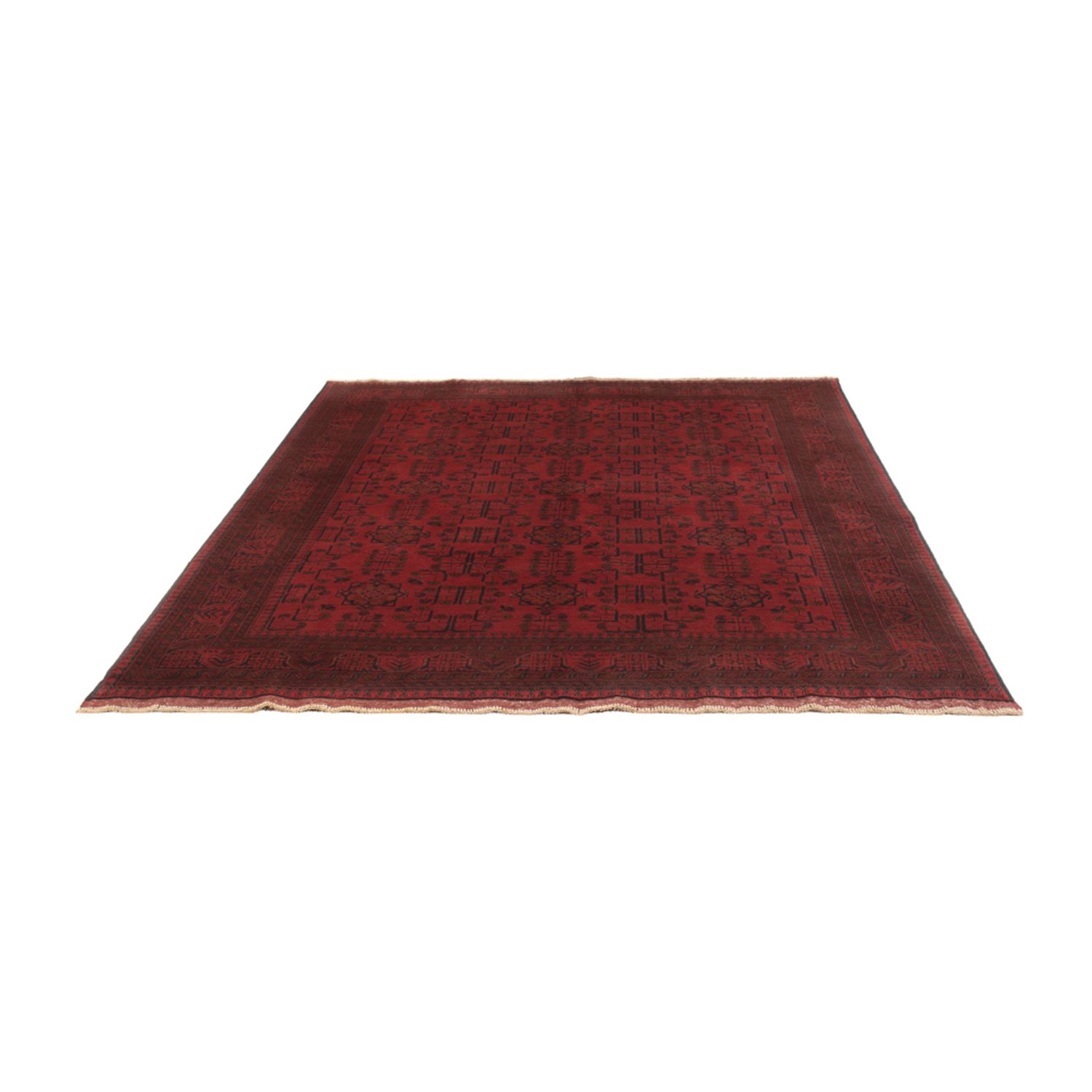 Afghan Rug - Kunduz - 225 x 178 cm - red
