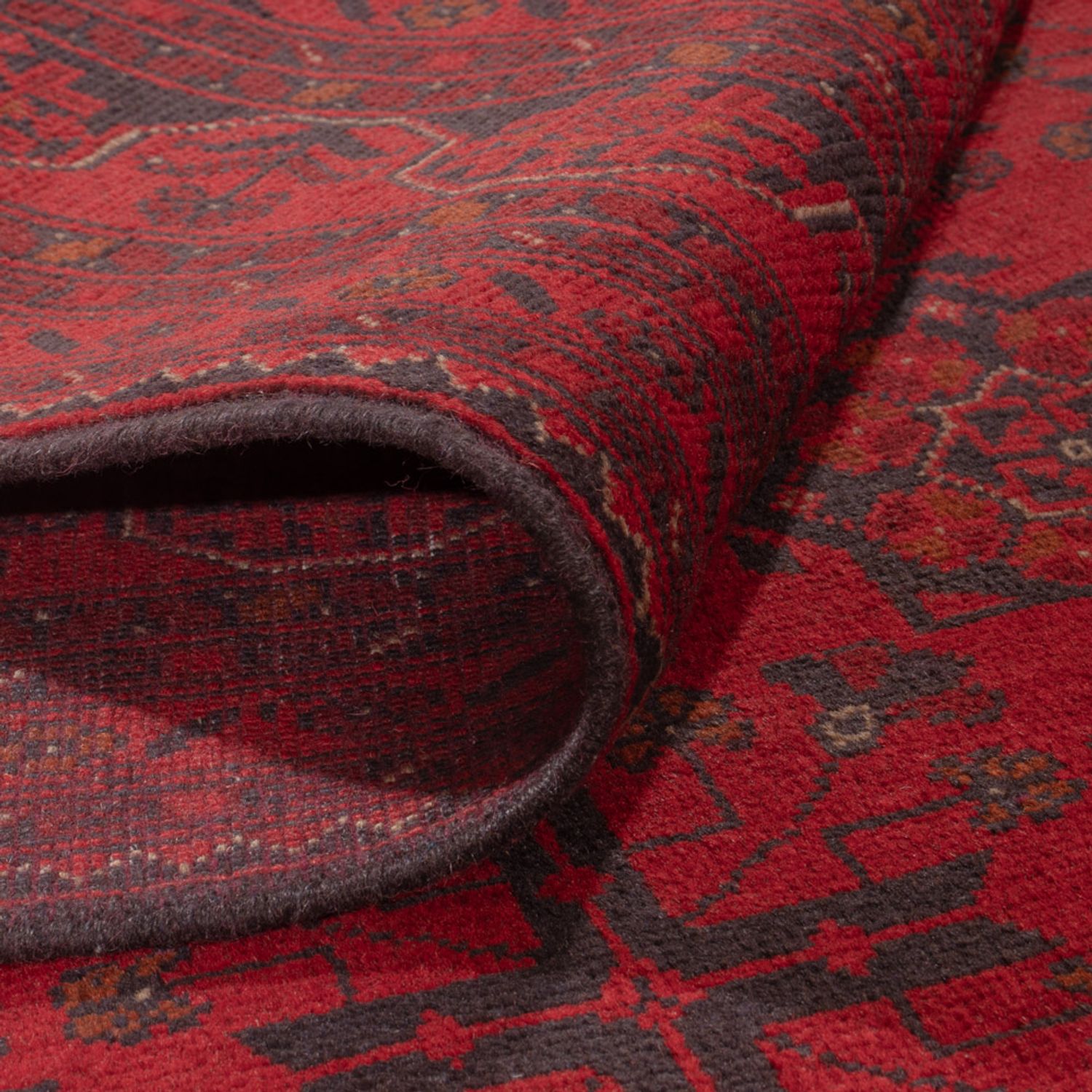 Afghan Rug - Kunduz - 234 x 170 cm - red