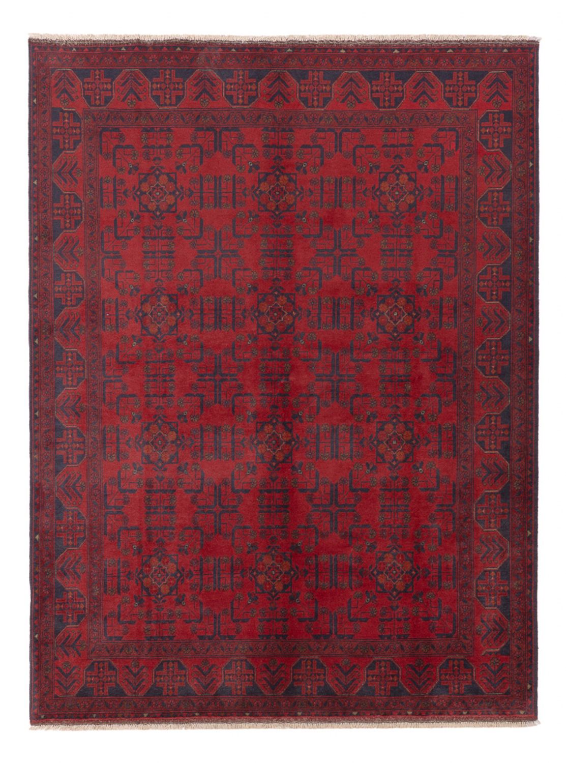 Afghan Rug - Kunduz - 234 x 178 cm - red