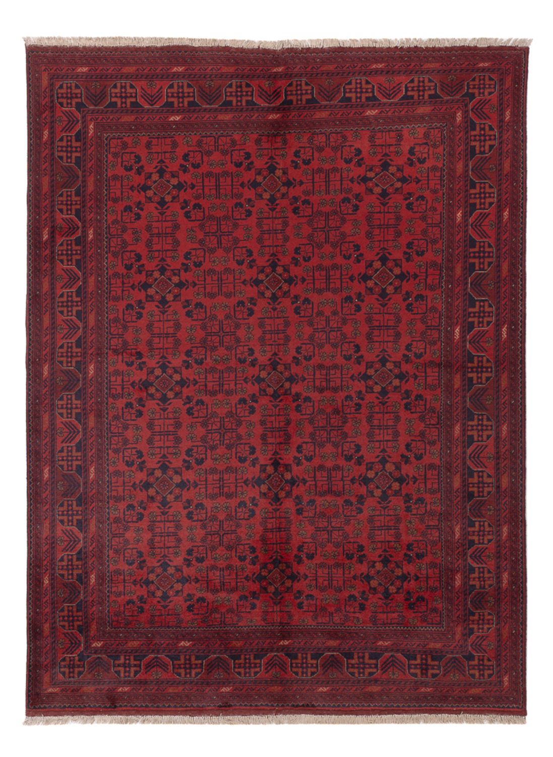 Afghan Rug - Kunduz - 227 x 171 cm - red