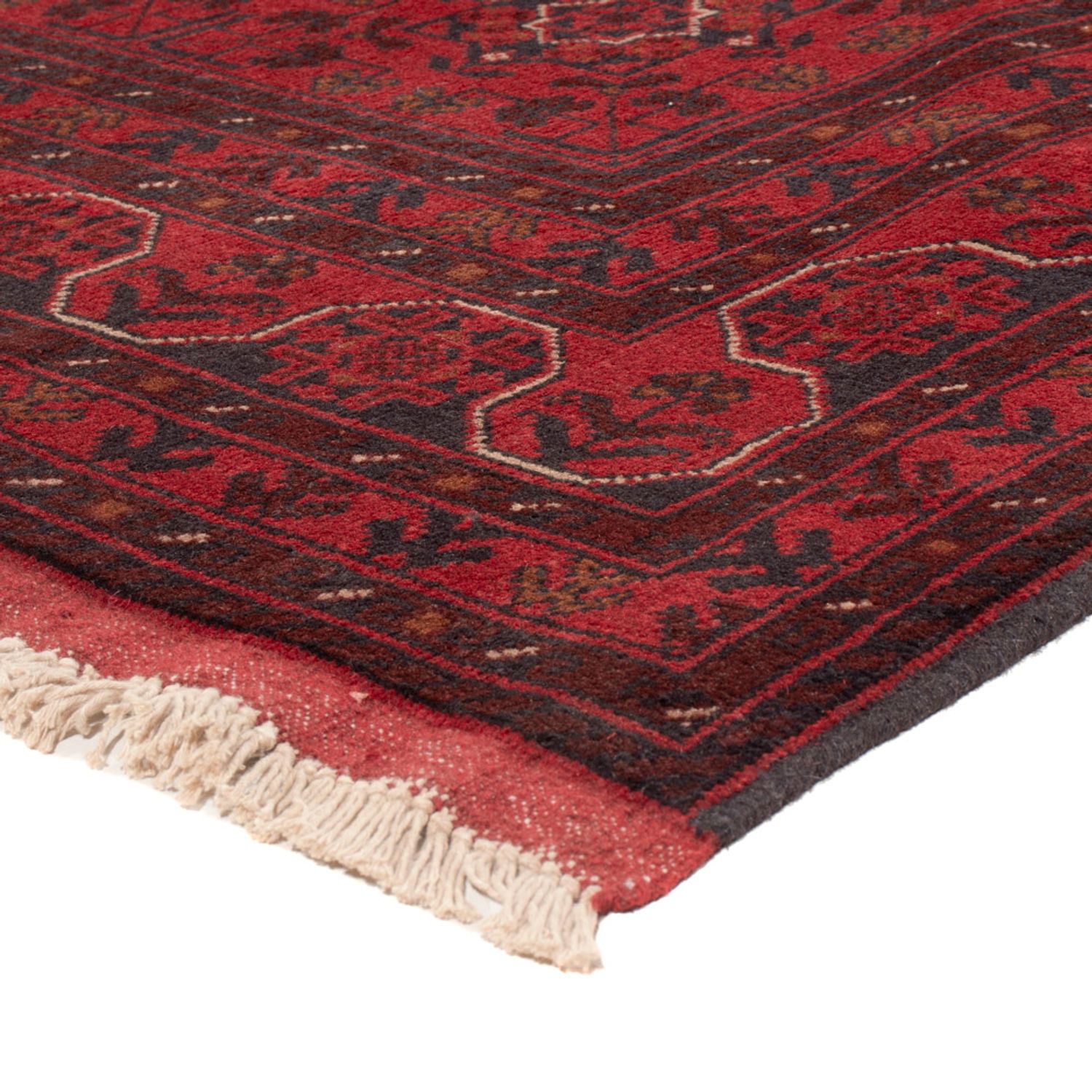 Afghan Rug - Kunduz - 234 x 175 cm - red