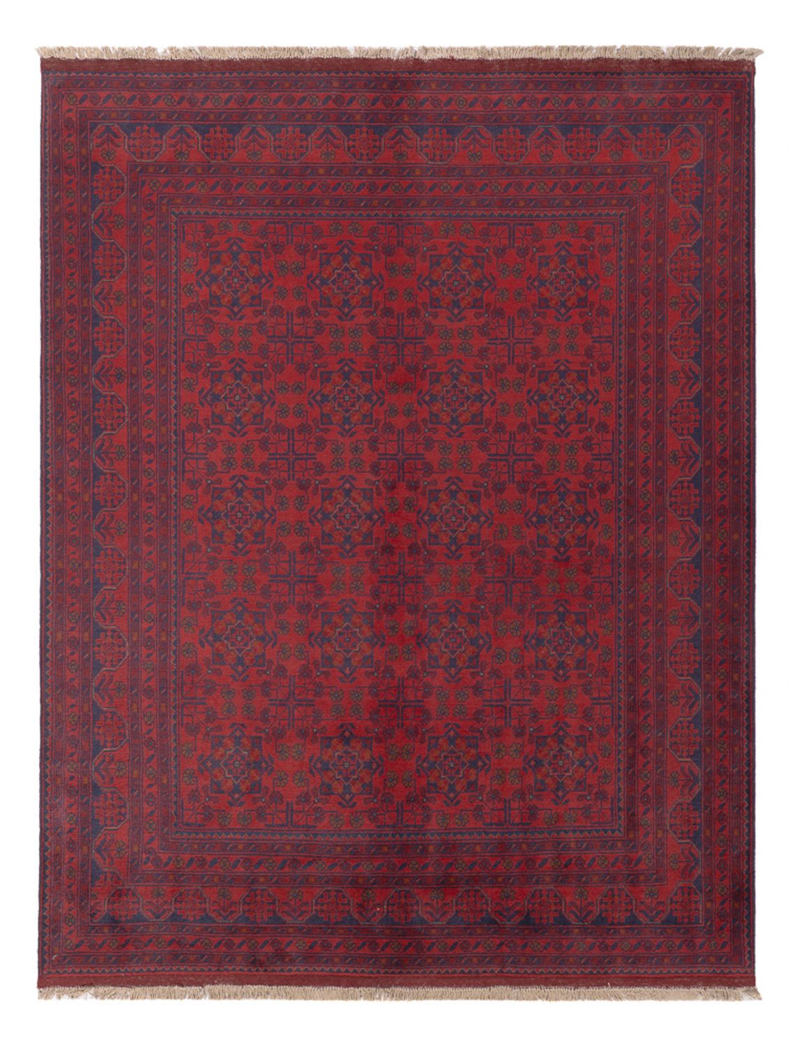 Afghan Rug - Kunduz - 231 x 176 cm - red