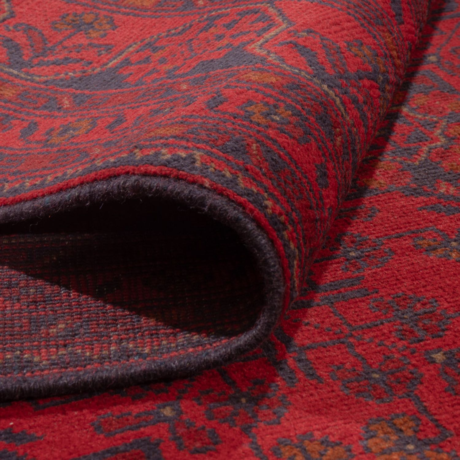 Afghan Rug - Kunduz - 231 x 176 cm - red