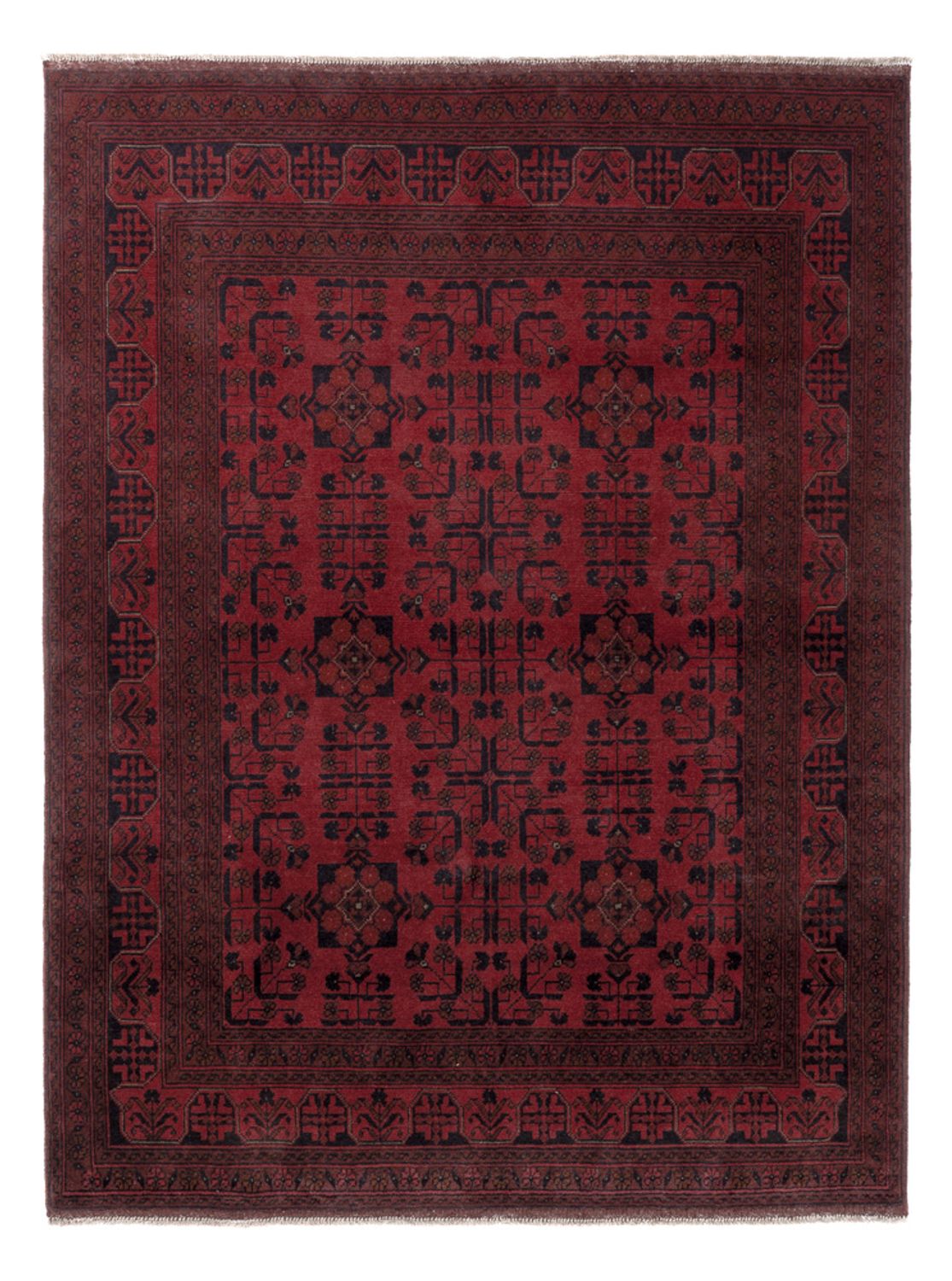 Afghan Rug - Kunduz - 206 x 151 cm - red
