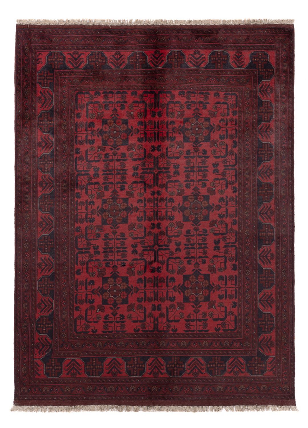 Afghan Rug - Kunduz - 203 x 149 cm - red