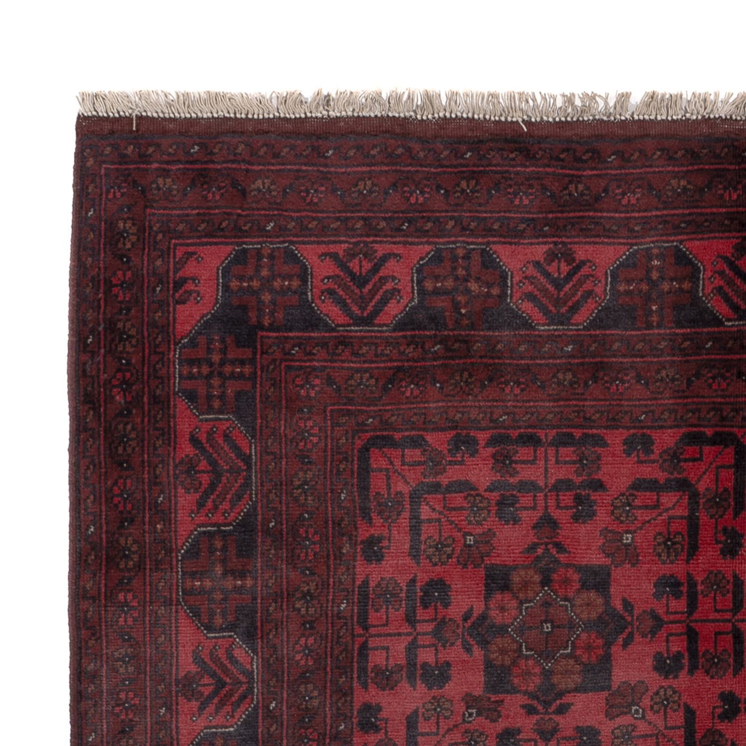 Afghan Rug - Kunduz - 203 x 149 cm - red