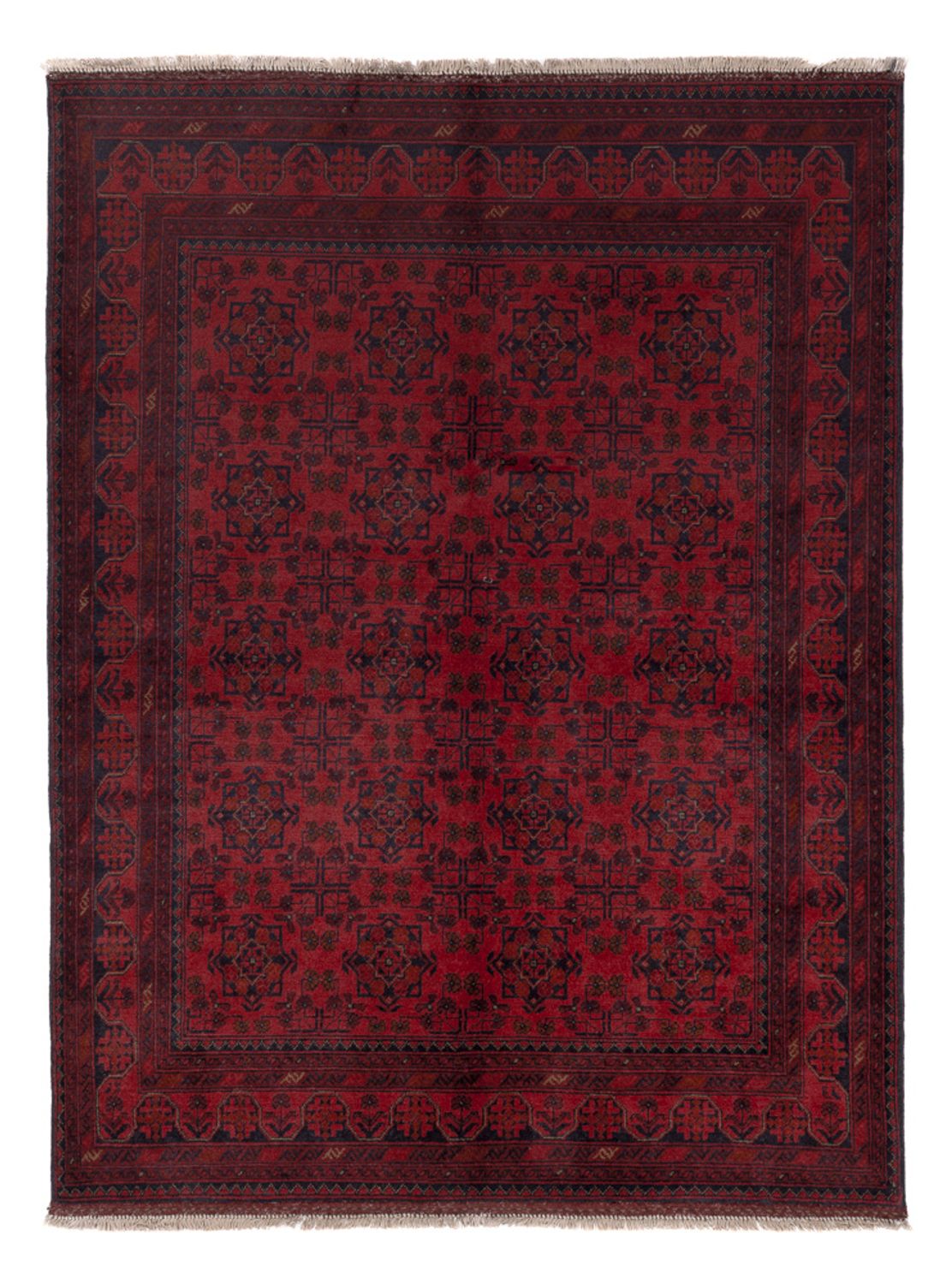 Afghan Rug - Kunduz - 200 x 151 cm - red