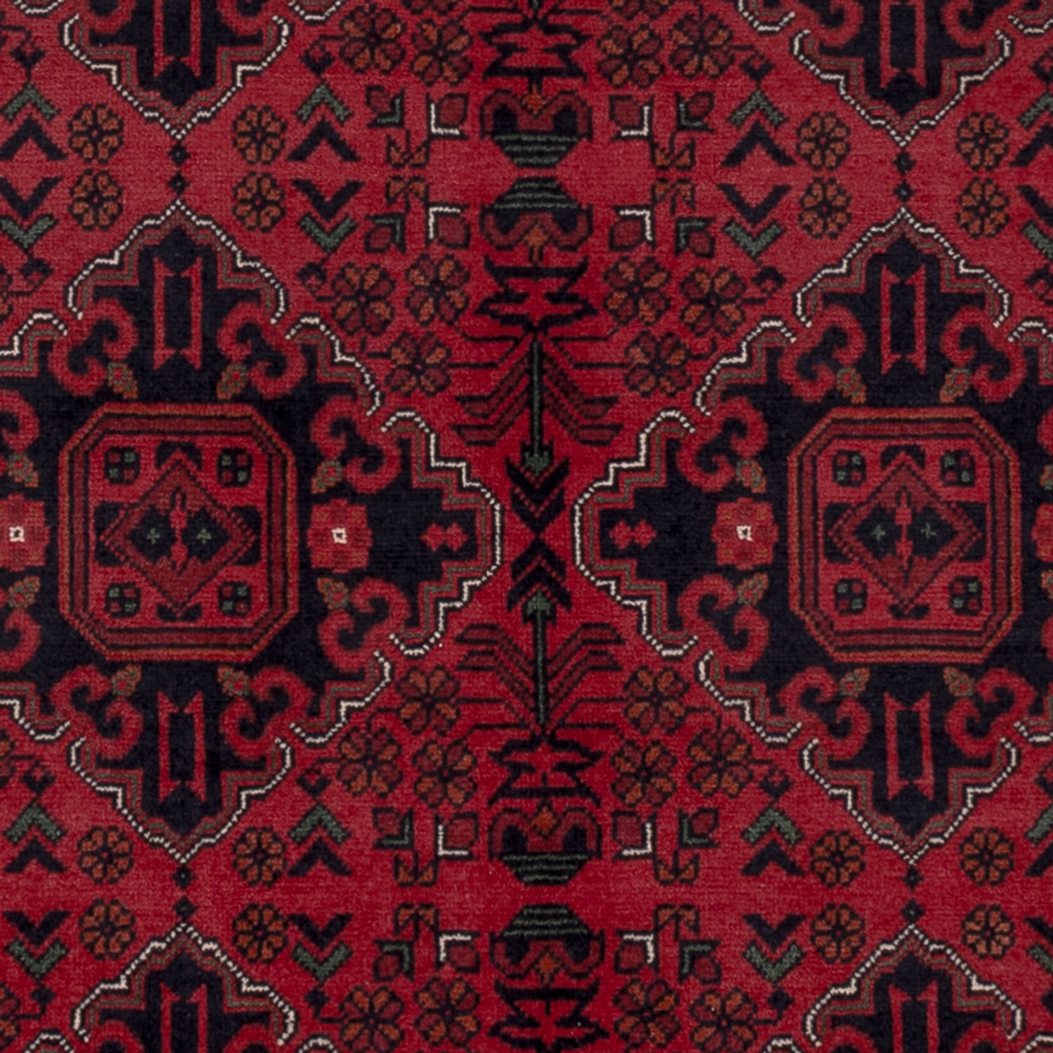 Afghan Rug - Kunduz - Royal - 189 x 154 cm - red